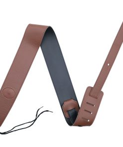 Correa de guitarra de cuero marrón MOCK ST: Ajustable,