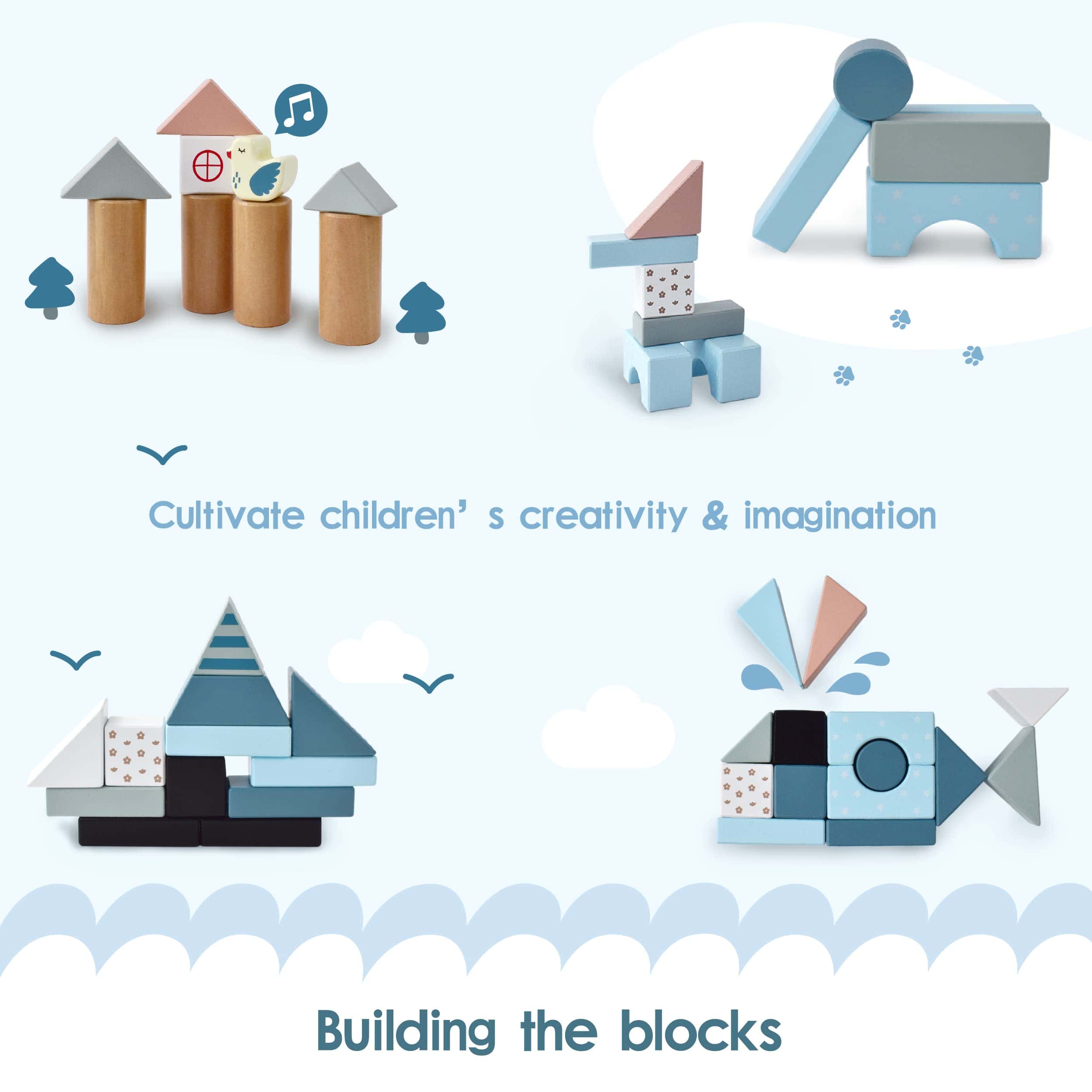 Par de Par de Madera Andador para Bebés, Andador de Empuje - Imagen 7