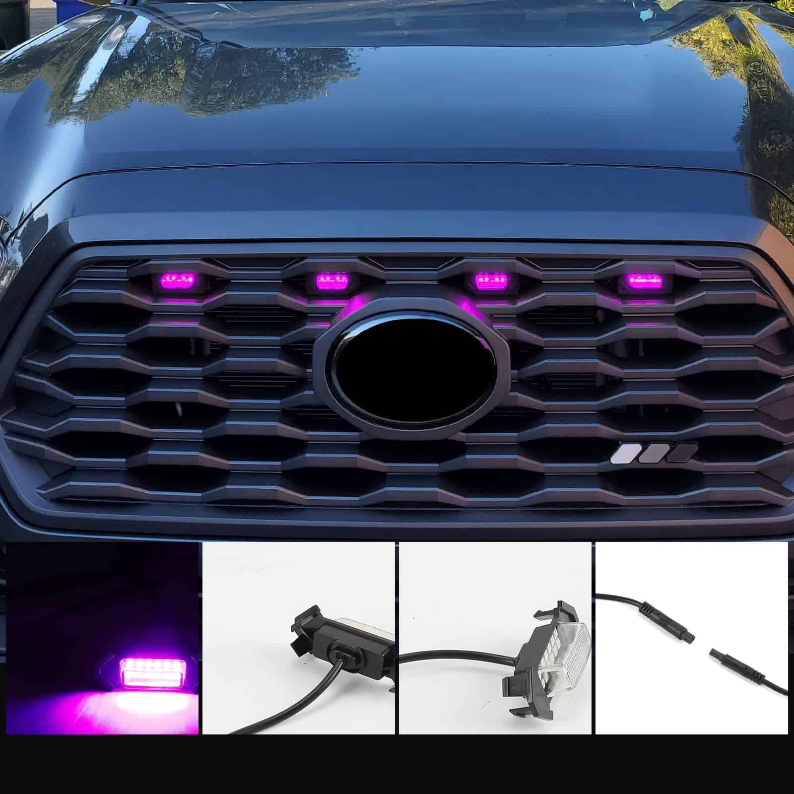 Luces de Parrilla RGB ROCCS 4 PCS Compatibles con Toyota - Imagen 9
