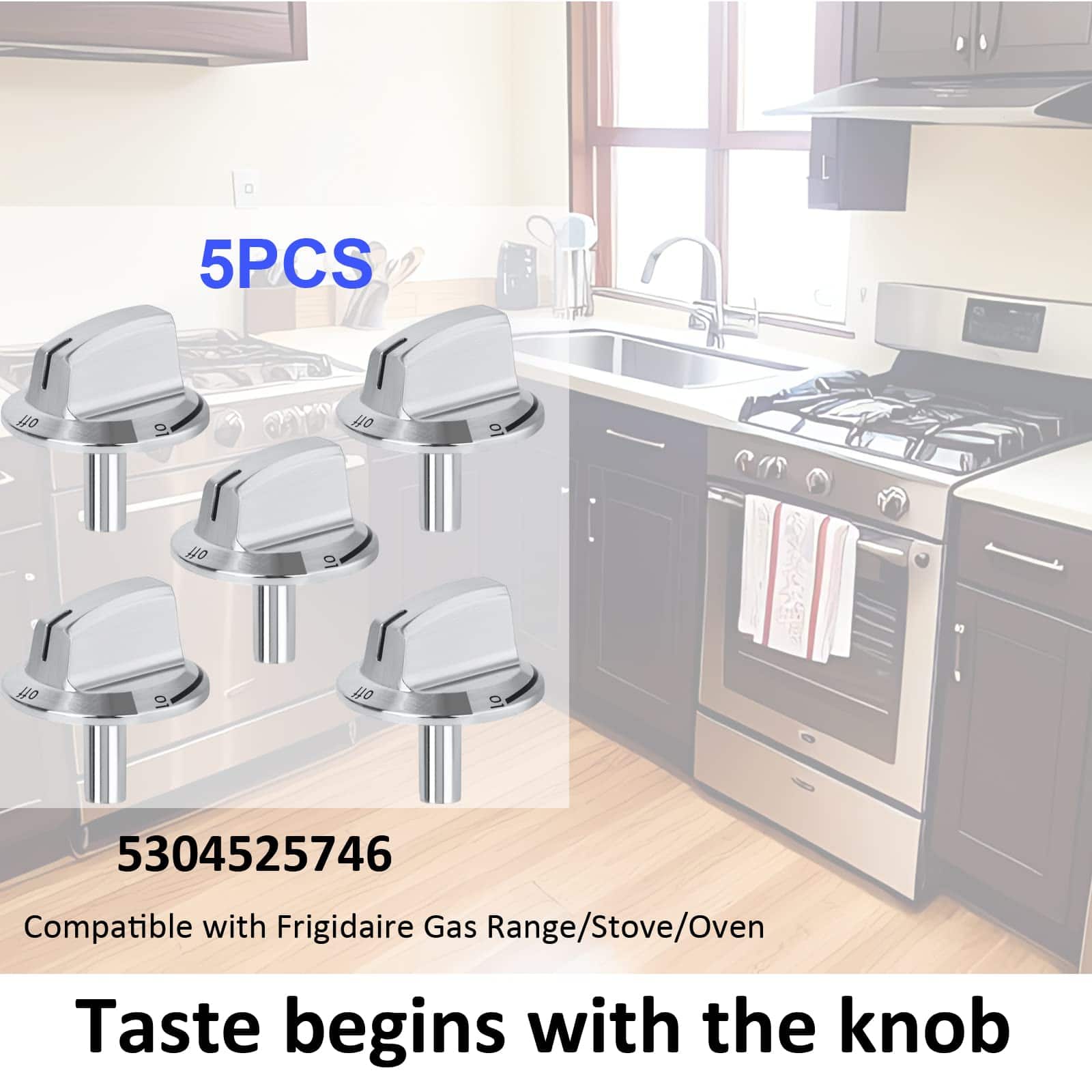 Perillas de estufa de gas de repuesto Upgrade 5304525746, - Imagen 7