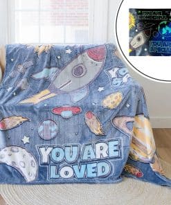 Manta espacial que brilla en la oscuridad - Súper tamaño