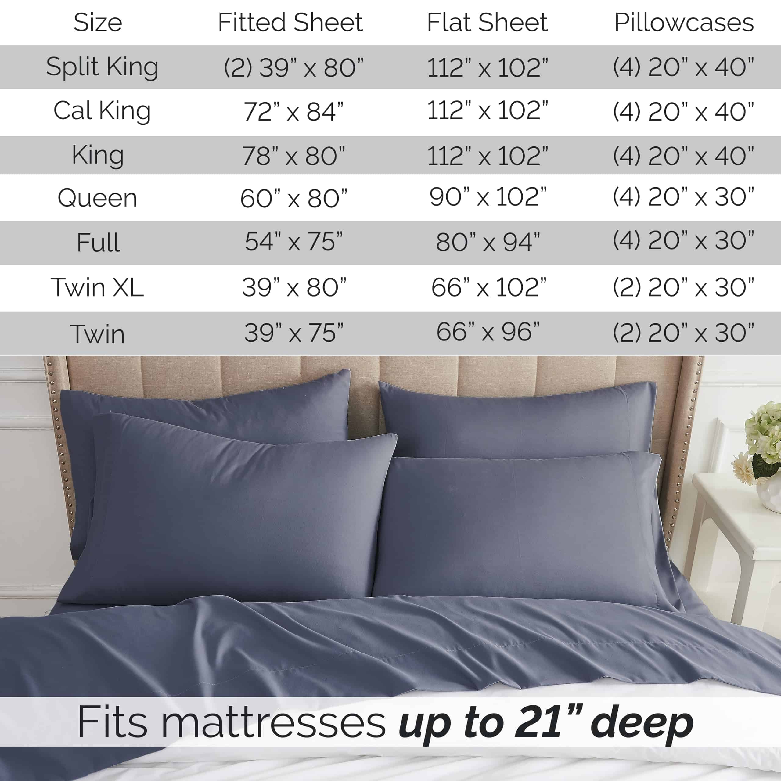 Juego de Sábanas Southshore Fine Living, Inc. 6 Piezas - Imagen 4