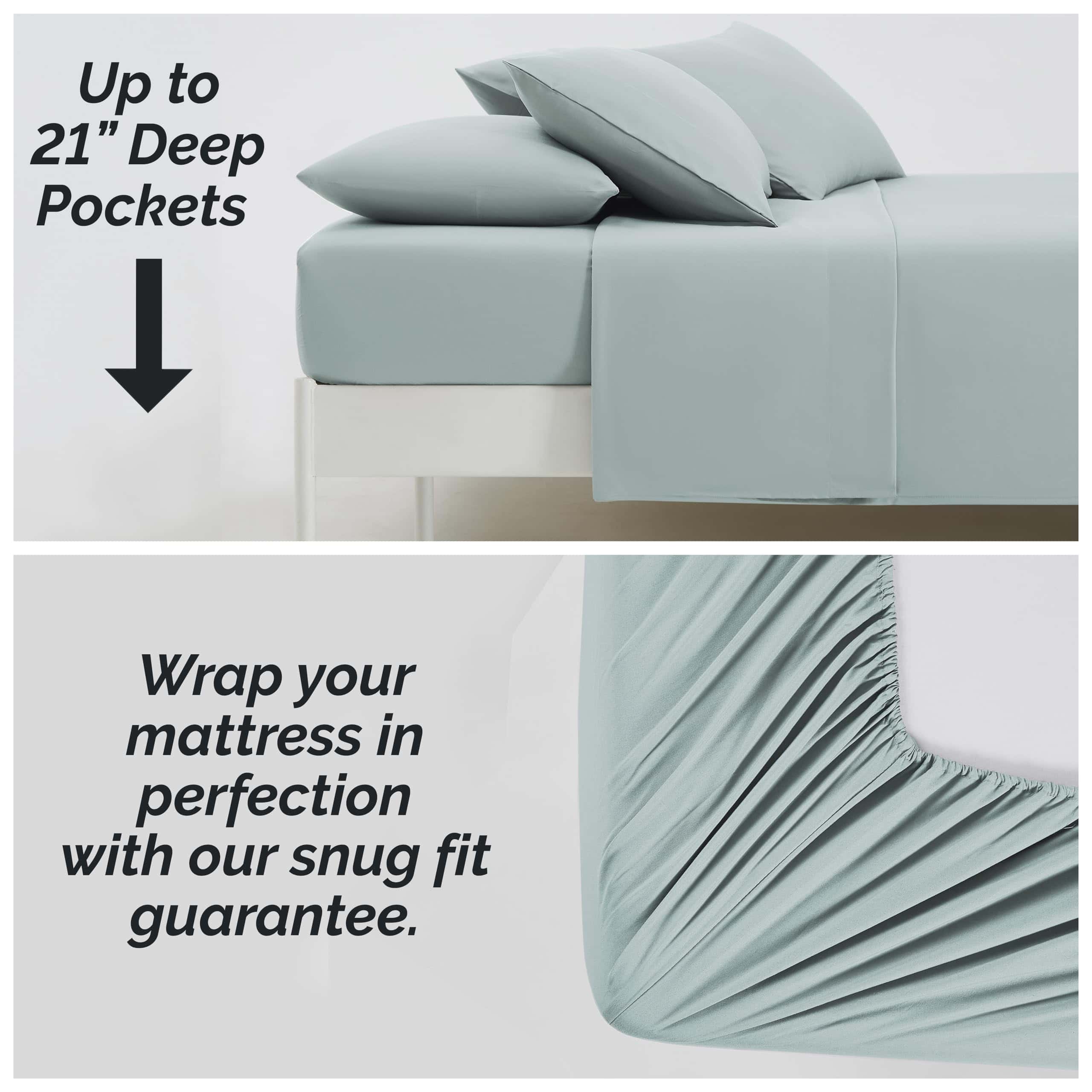 Juego de Sábanas de 6 Piezas Southshore Fine -Azul Cielo - Imagen 3