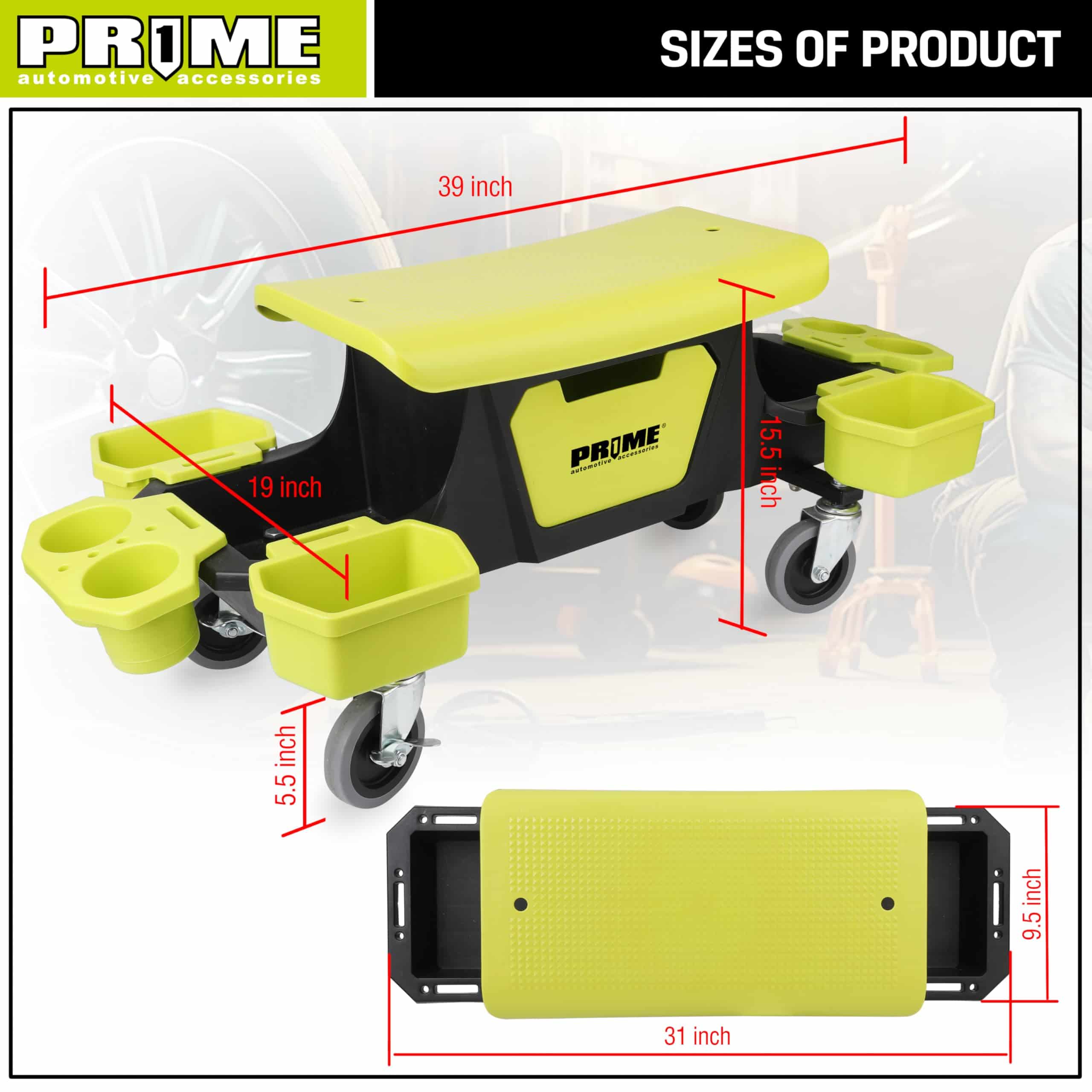 Asiento de rodillos de detalle PR1ME, Asiento de utilidad - Imagen 8