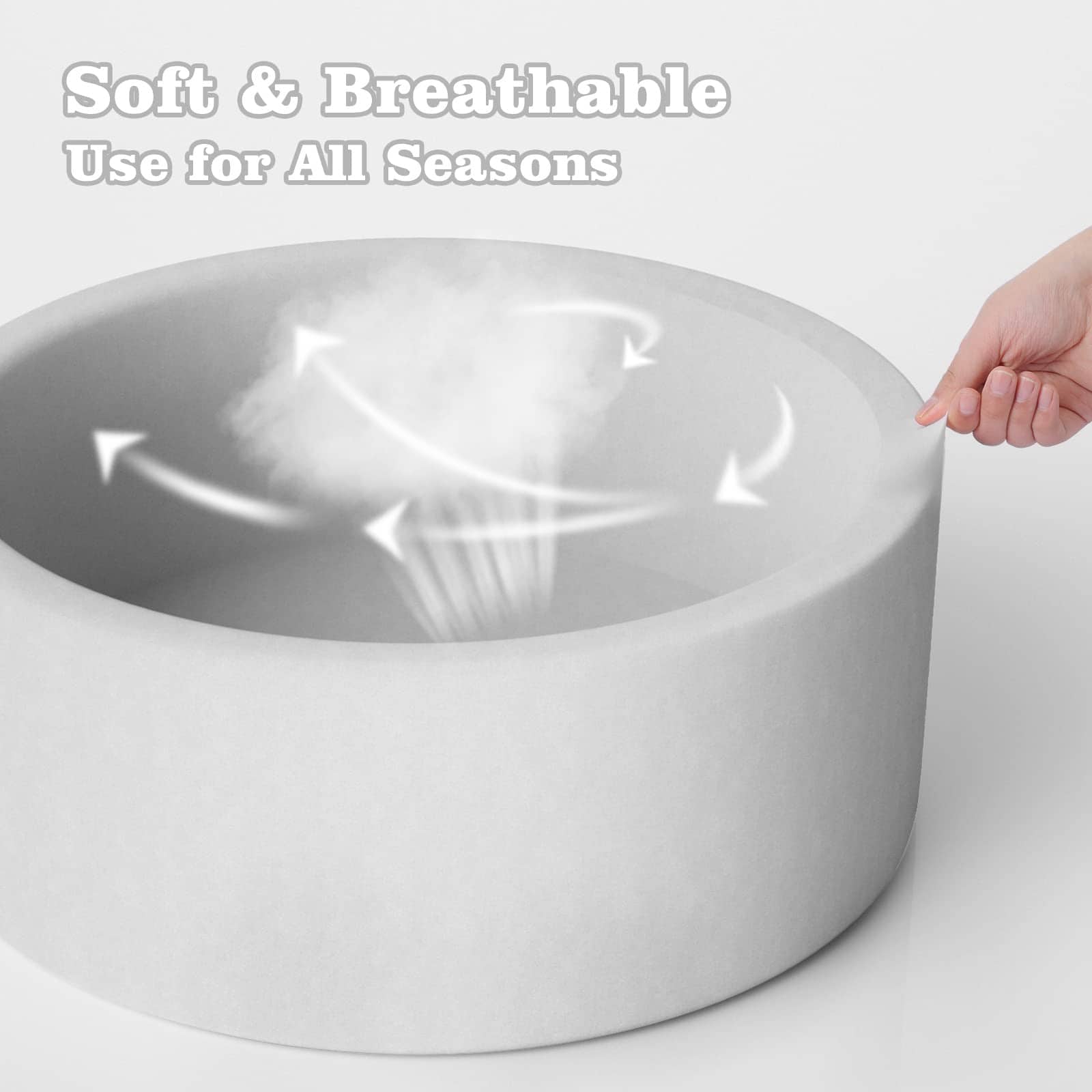 ZOEFOYS Foam Ball Pits para Niños Pequeños, -Gris - Imagen 4