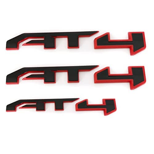 Emblemas Sierra AT4 2019-2023 Paquete de 3 Unidades Placa