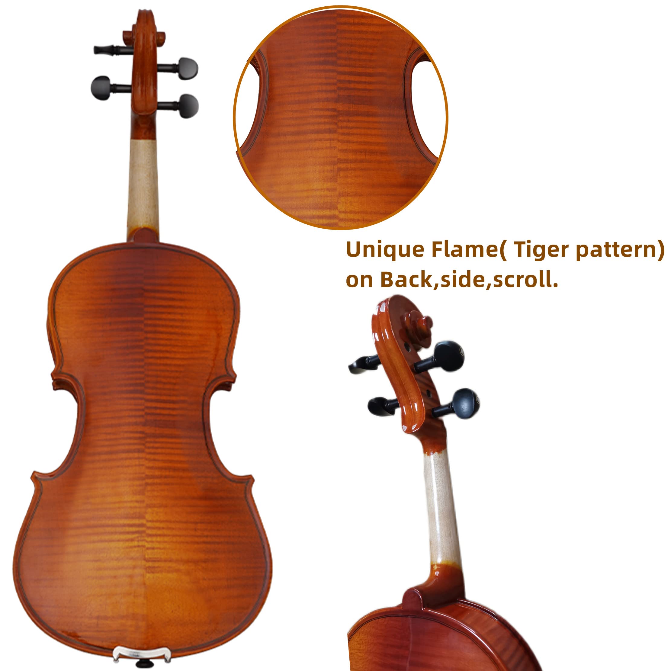 Violín 4/4 KAYATA para Principiantes, Niños y Adultos - Kit - Imagen 6