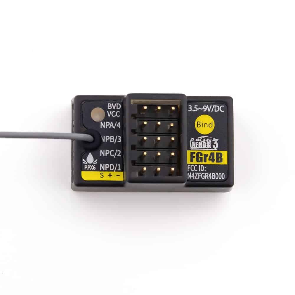Receptor Flysky FGr4B 2.4G 4CH 3 AFHDS 3 Micro Mini PWM PPM - Imagen 3