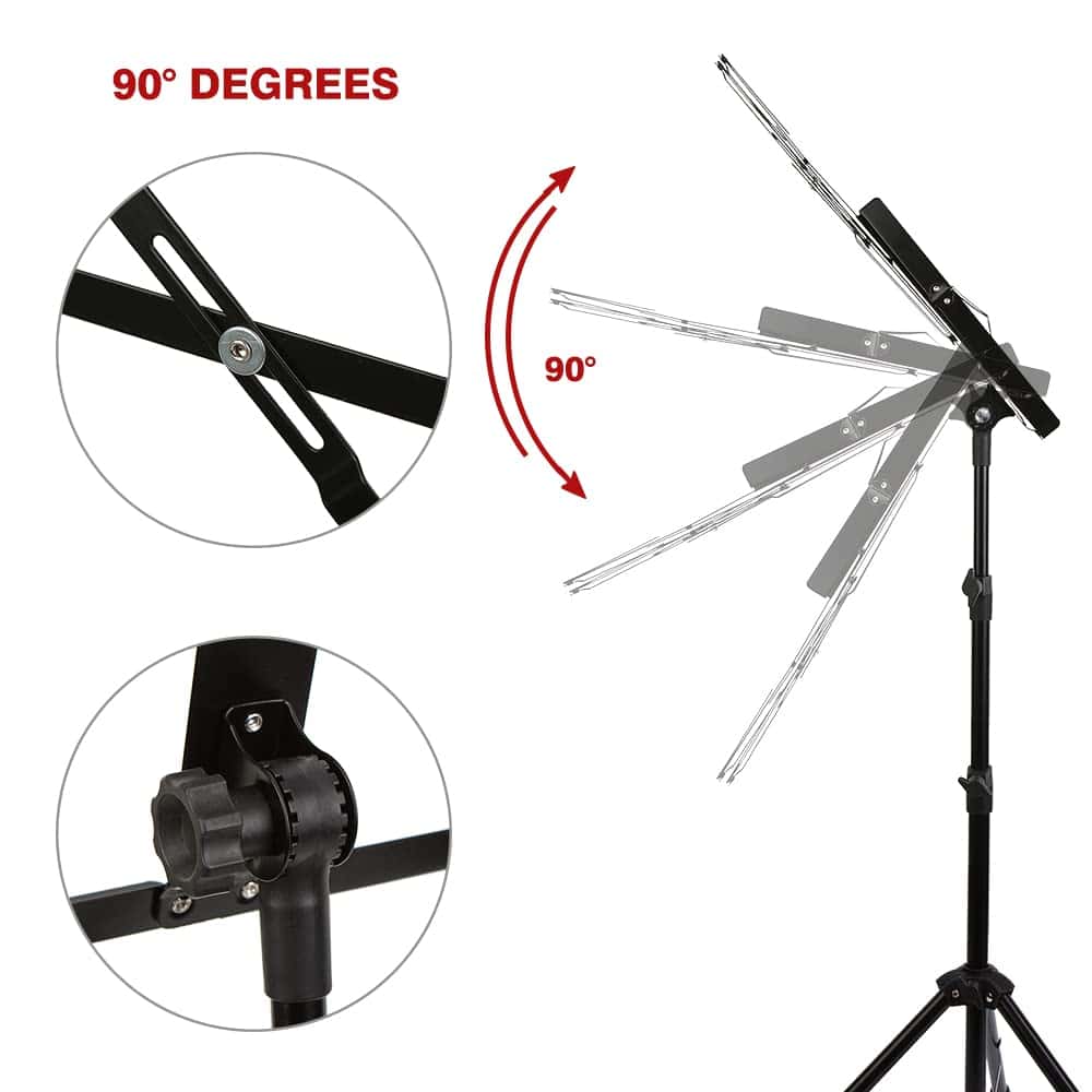 Atril de música Rhythm, Atril de partitura plegable 2 en 1 - Imagen 4