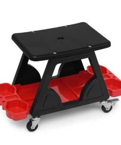 Asiento de taller Magshion con portaherramientas, capacidad