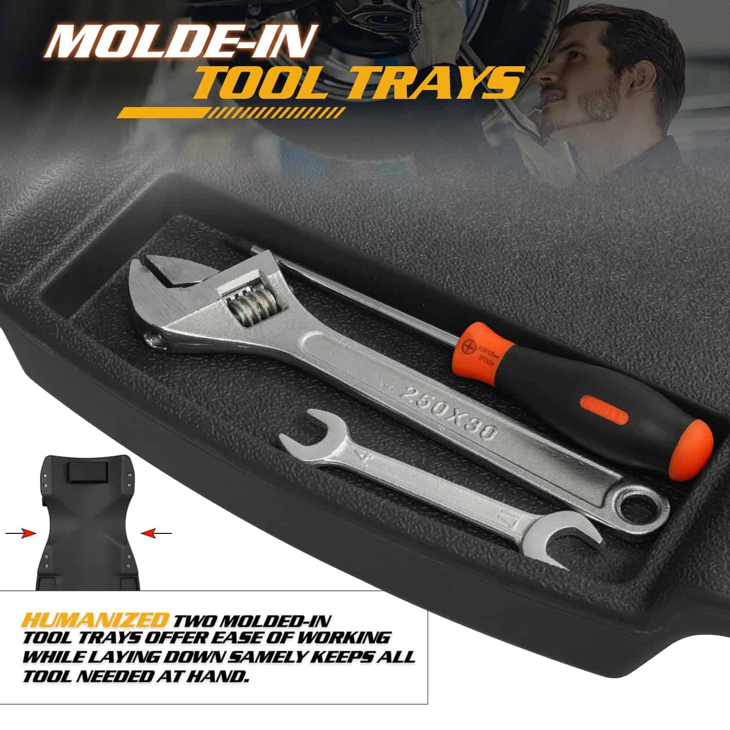 Magshion Mecanismo de Cangrejo con Reposacabezas Acolchado - Imagen 9