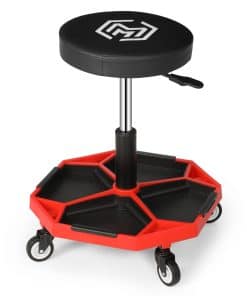 Taburete de Mecánico Ajustable Magshion con Ruedas -