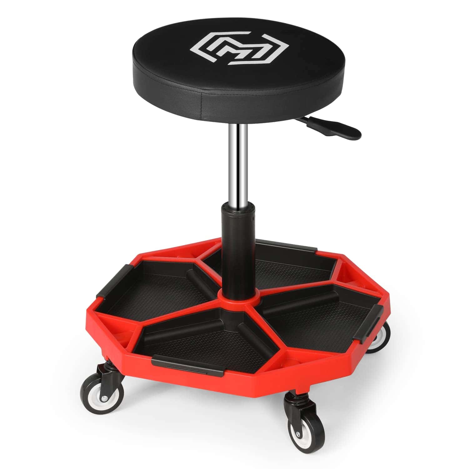 Taburete de Mecánico Ajustable Magshion con Ruedas -