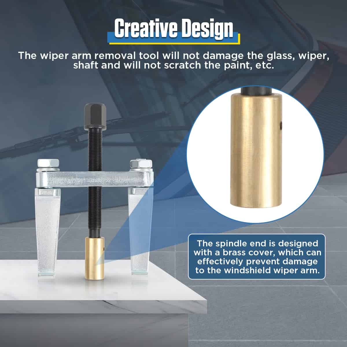 6Pcs Extractor de Brazo Limpiaparabrisas No Daña el Brazo - Imagen 6