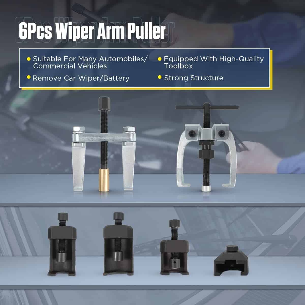 6Pcs Extractor de Brazo Limpiaparabrisas No Daña el Brazo - Imagen 3