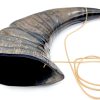 Trompeta de Guerra Vikinga de Cuerno de Búfalo premium -