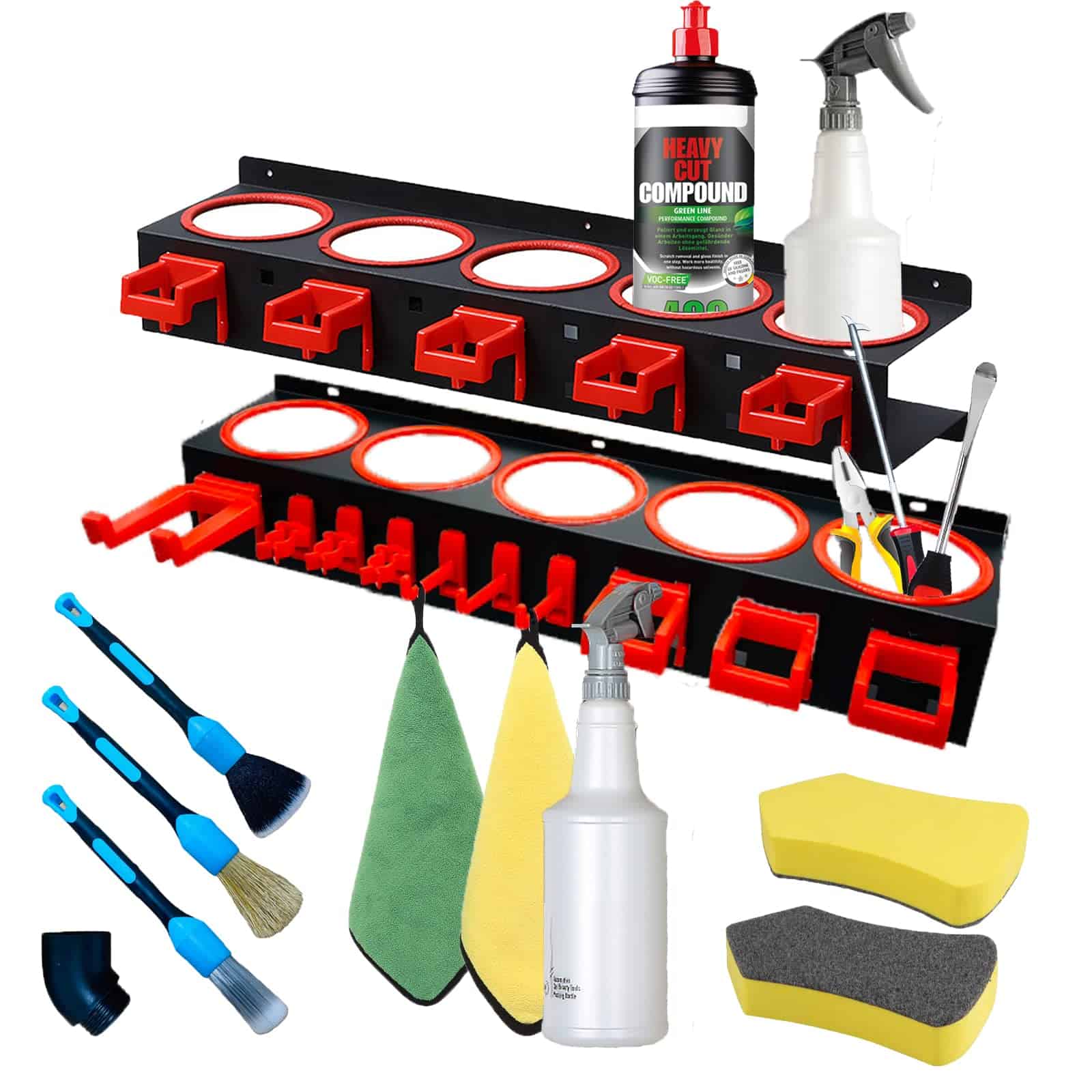 Porta Botellas de Spray Montado en la Pared, Paquete de 2