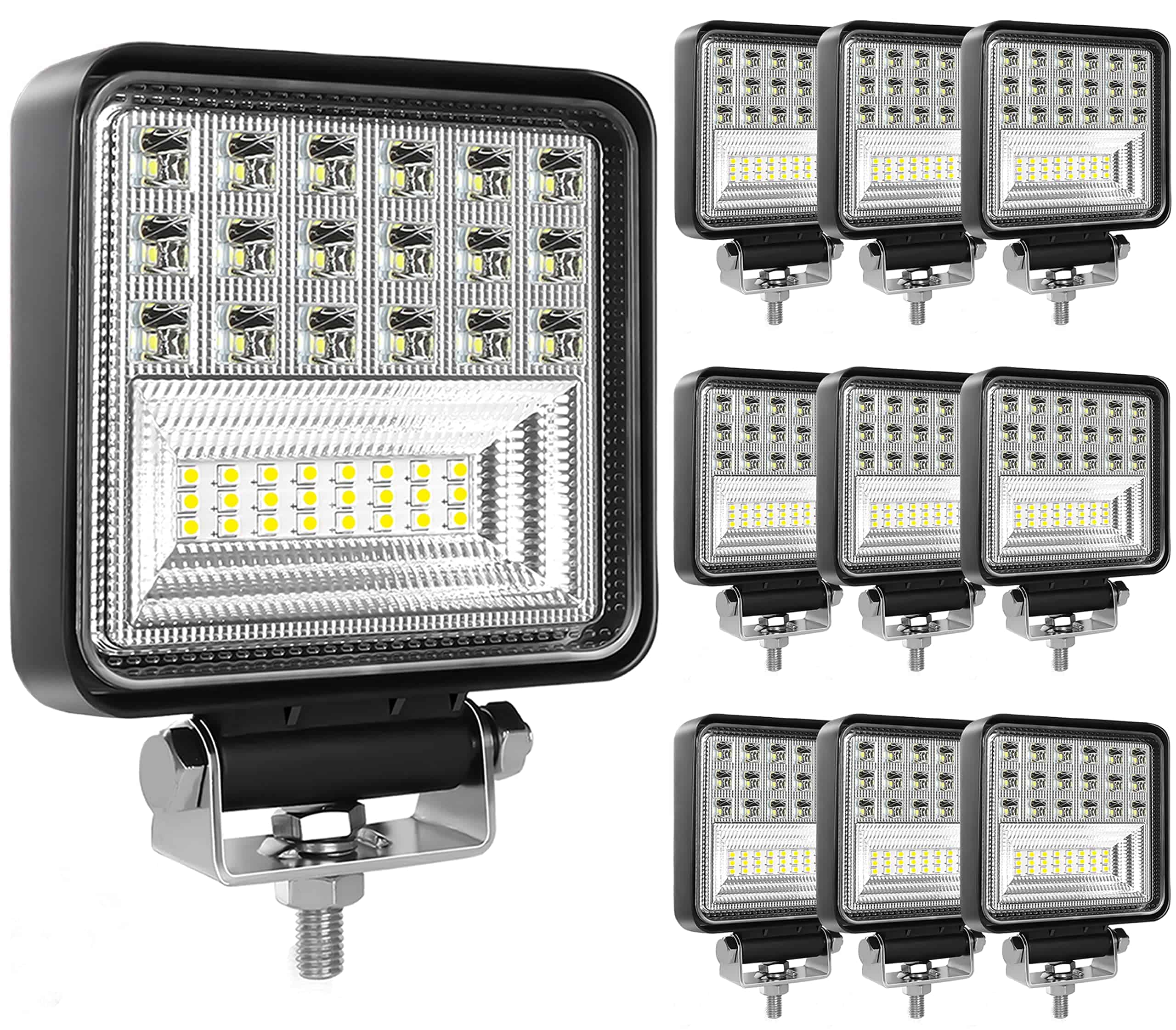 MUVKQC Luces LED de trabajo para camión, 10 piezas 4