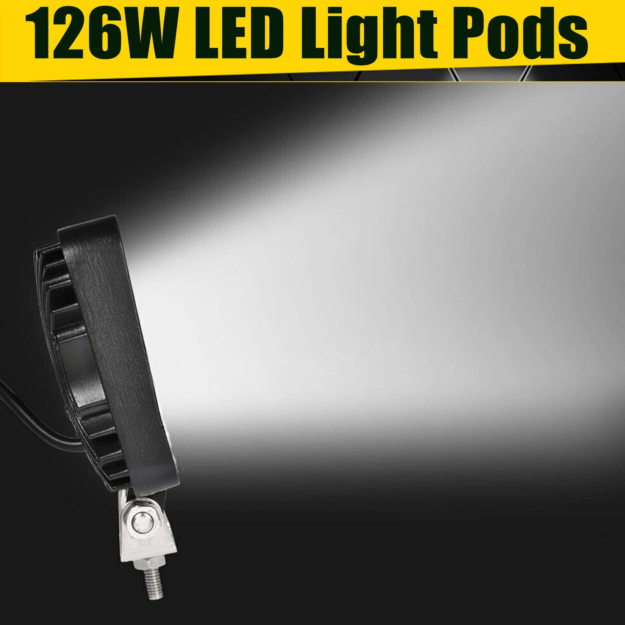 MUVKQC Luces LED de trabajo para camión, 10 piezas 4 - Imagen 7