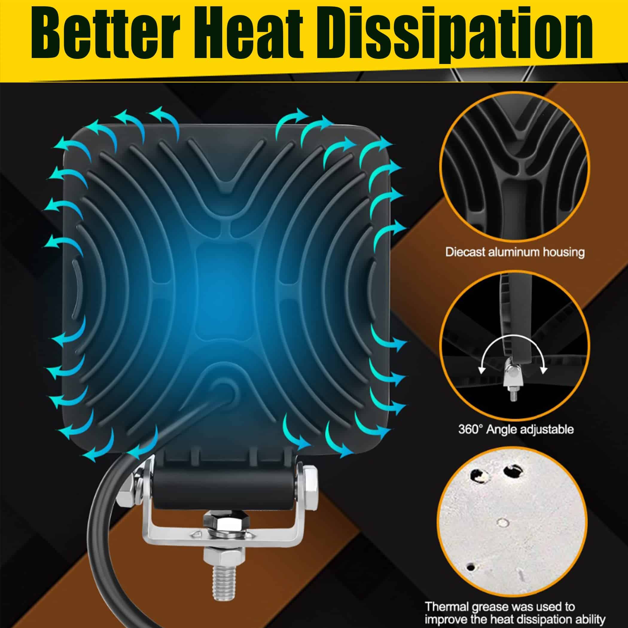 MUVKQC Luces LED de trabajo para camión, 10 piezas 4 - Imagen 6