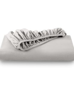 Sábana bajera de franela Bare Home 100% -Gris Claro