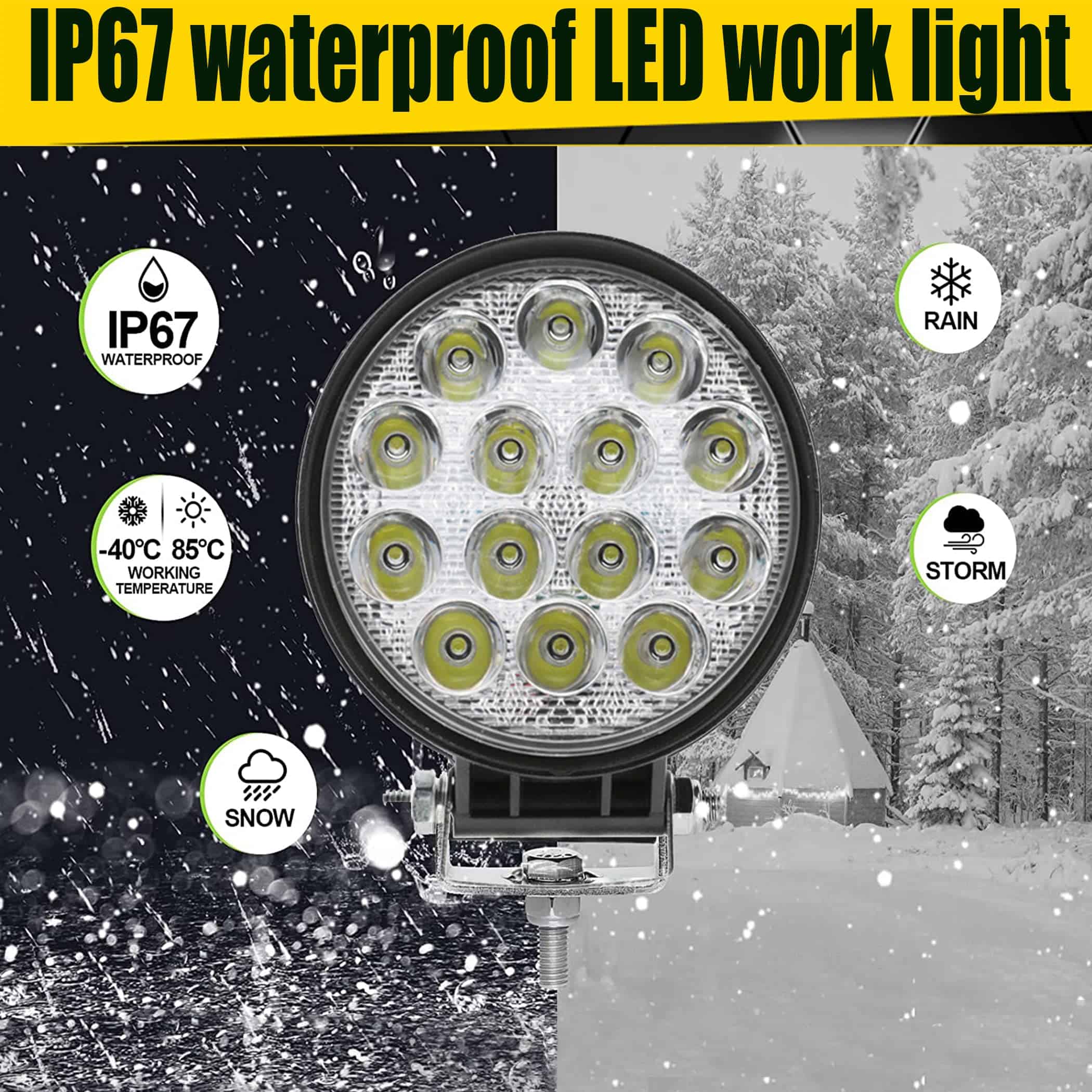 MUVKQC 42W Luces de Trabajo LED para Camión, 20pcs 4.5 - Imagen 5