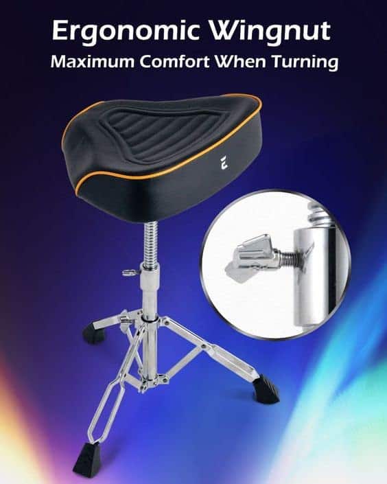 EHWD Premium Motorcycle Drum Throne, Taburete Giratorio, - Imagen 9