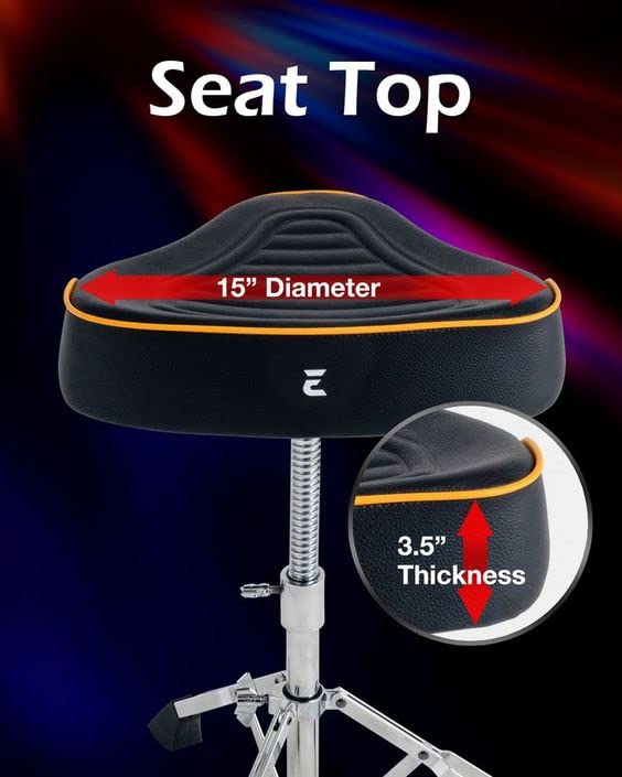 EHWD Premium Motorcycle Drum Throne, Taburete Giratorio, - Imagen 3