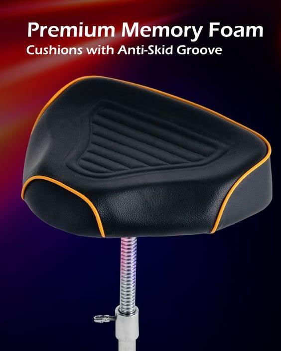 EHWD Premium Motorcycle Drum Throne, Taburete Giratorio, - Imagen 4