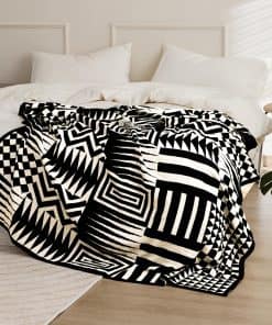 Manta de algodón 100% YIRUIO a cuadros ligera y ultrafina