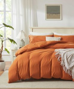 Juego de Funda de Edredón de Jersey de Algodón Suave para