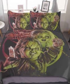 Juego de ropa de cama de película de terror de 3 piezas