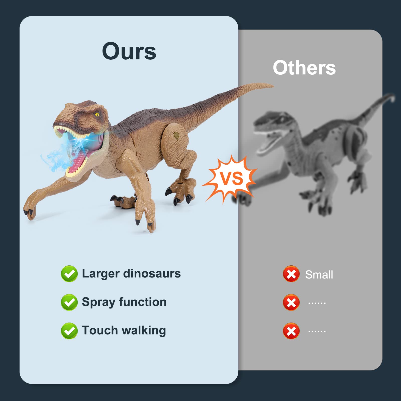 Juguetes de Dinosaurios Control Remoto VERTOY para Niños - Imagen 4