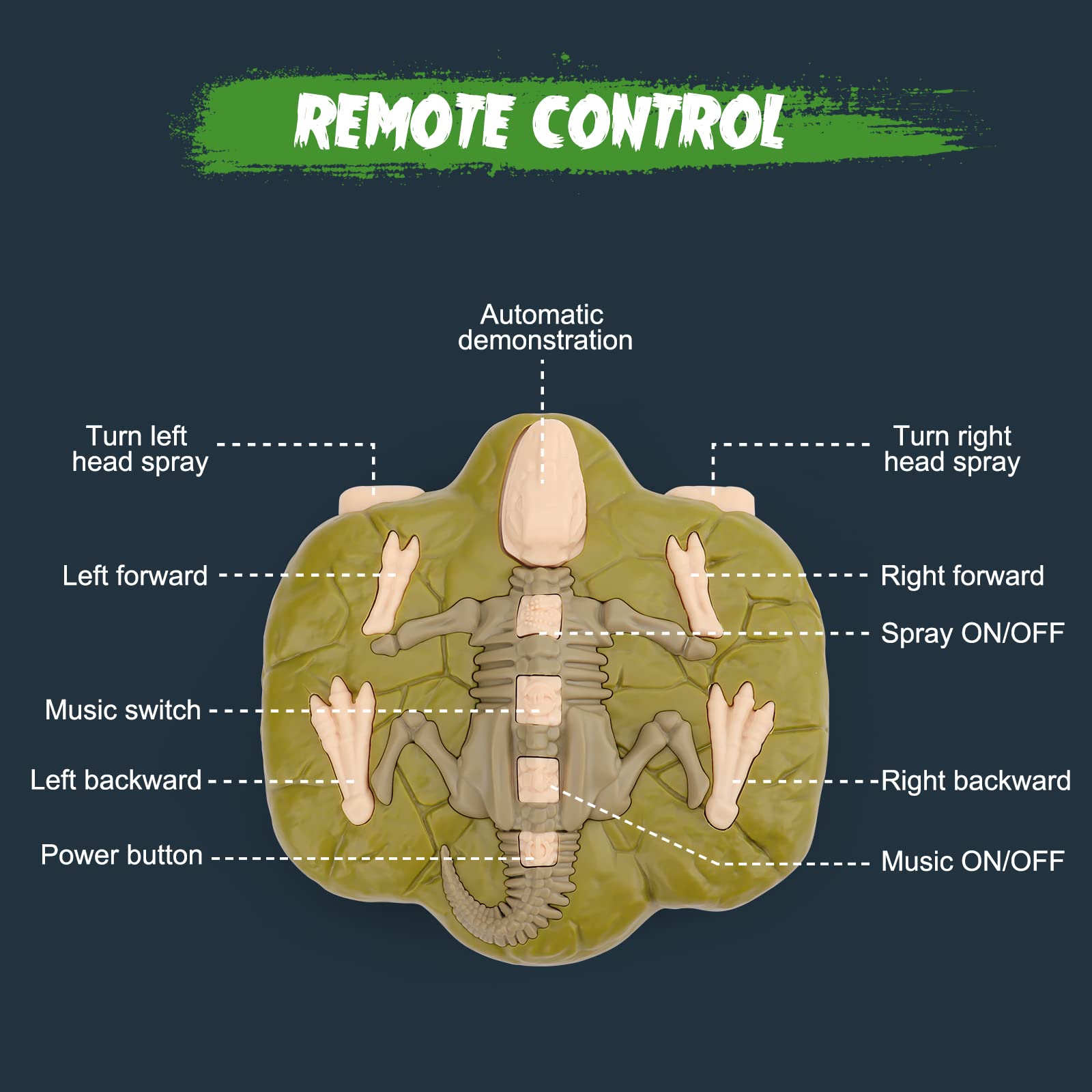 Juguetes de Dinosaurios Control Remoto VERTOY para Niños - Imagen 10