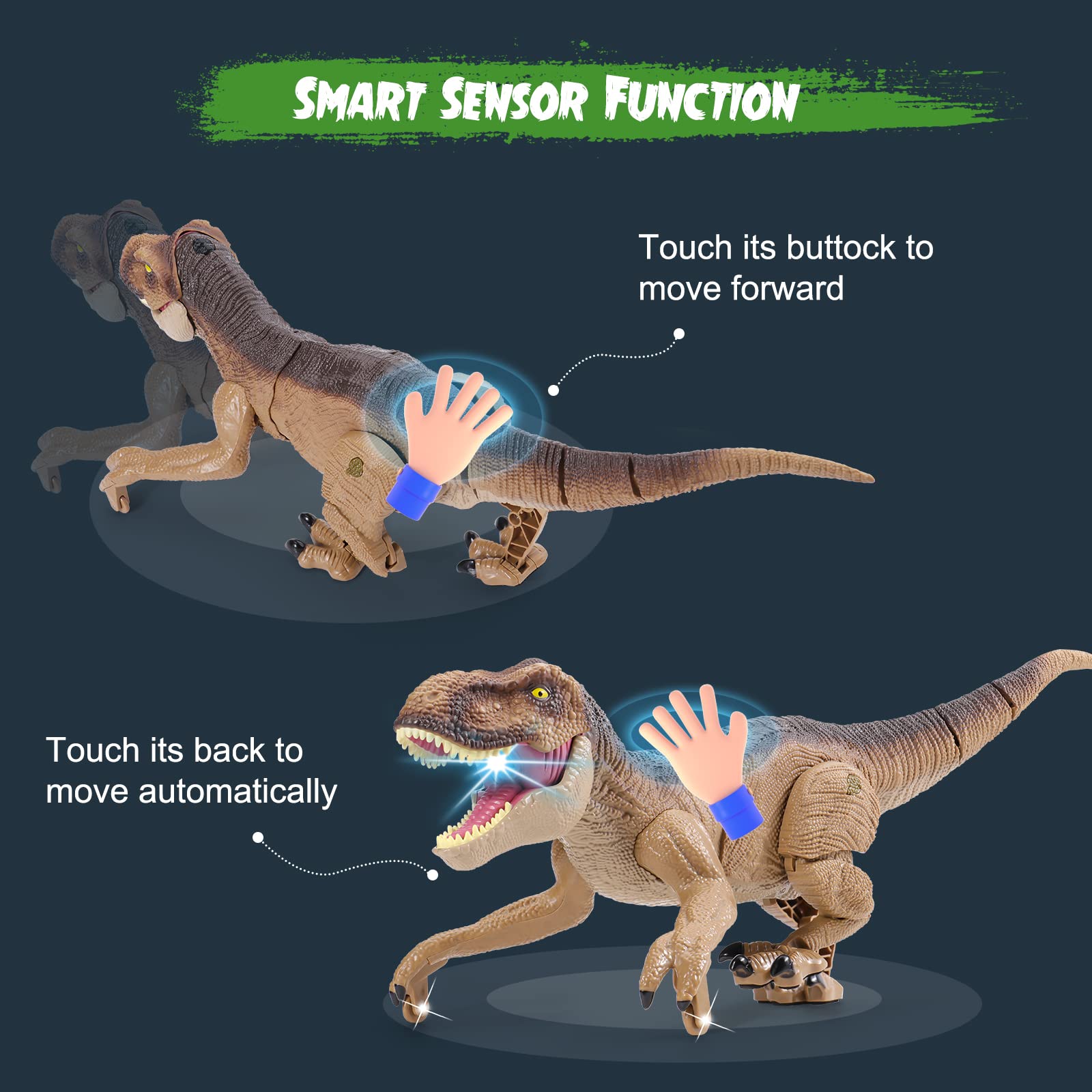 Juguetes de Dinosaurios Control Remoto VERTOY para Niños - Imagen 7