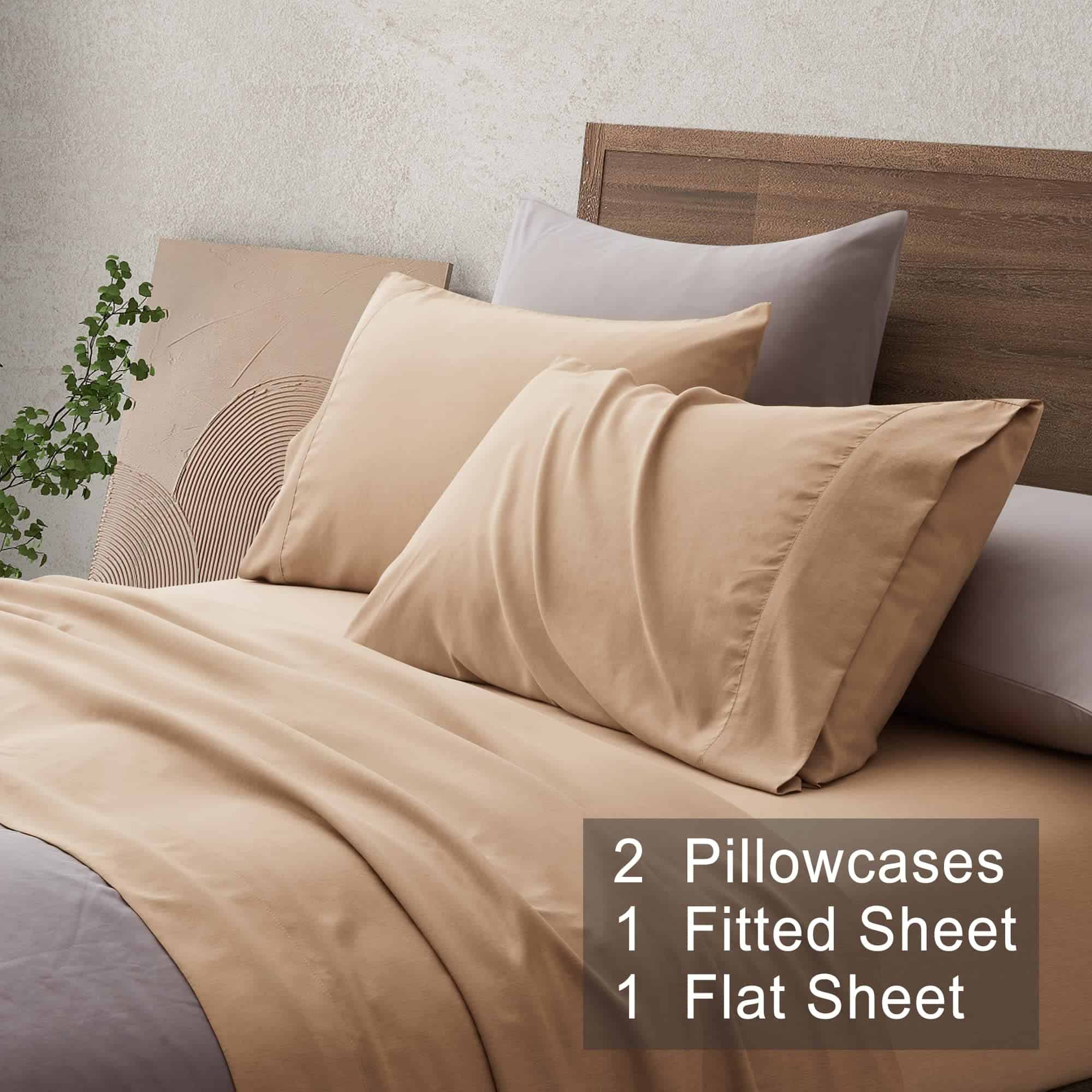 Juego de sábanas tamaño Queen COMFLIVE - Juego de 4 piezas - Imagen 6
