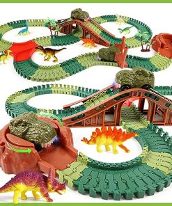 Pista de Carreras de Dinosaurios Jurassic para Niños de 4 a