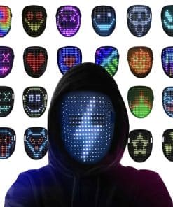 Máscara LED COKOTEE, Máscara luminosa con sensor de gestos,