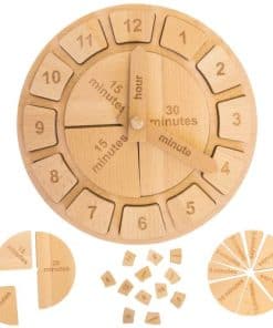 Reloj de madera Montessori Tomaze - Kit educativo para