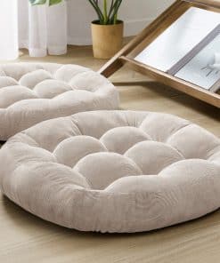 Juego de Cojines Redondos para Piso de Meditación, Set de 2