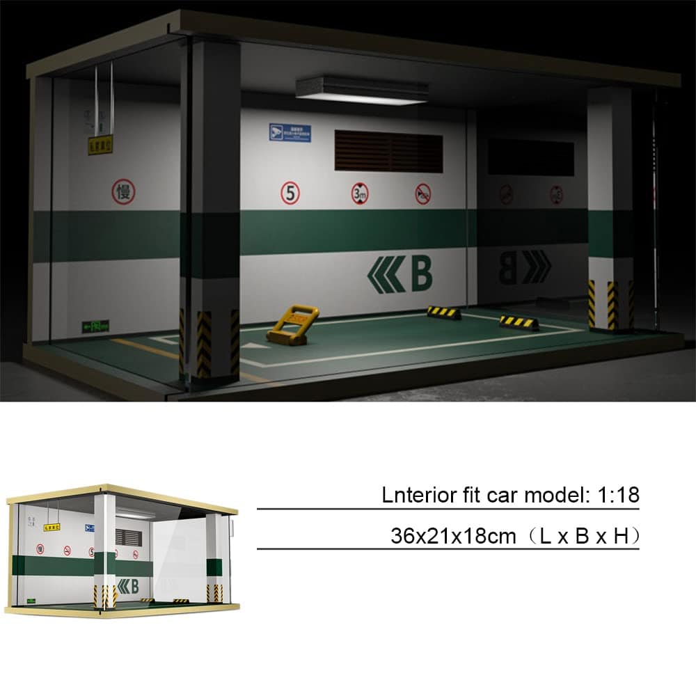 Vitrina de Coches a Escala 1/18 con Diseño de Garaje - Imagen 7