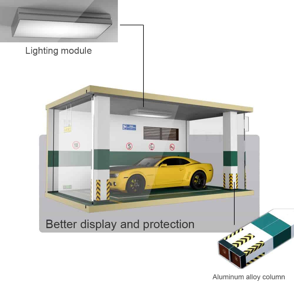Vitrina de Coches a Escala 1/18 con Diseño de Garaje - Imagen 4