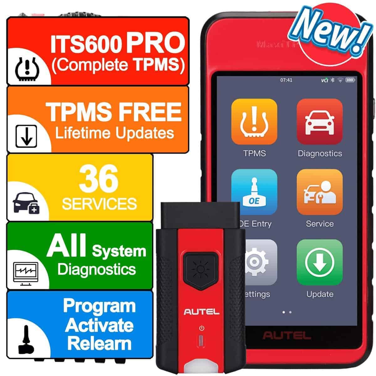 Autel MaxiTPMS ITS600Pro Herramienta de Programación TPMS