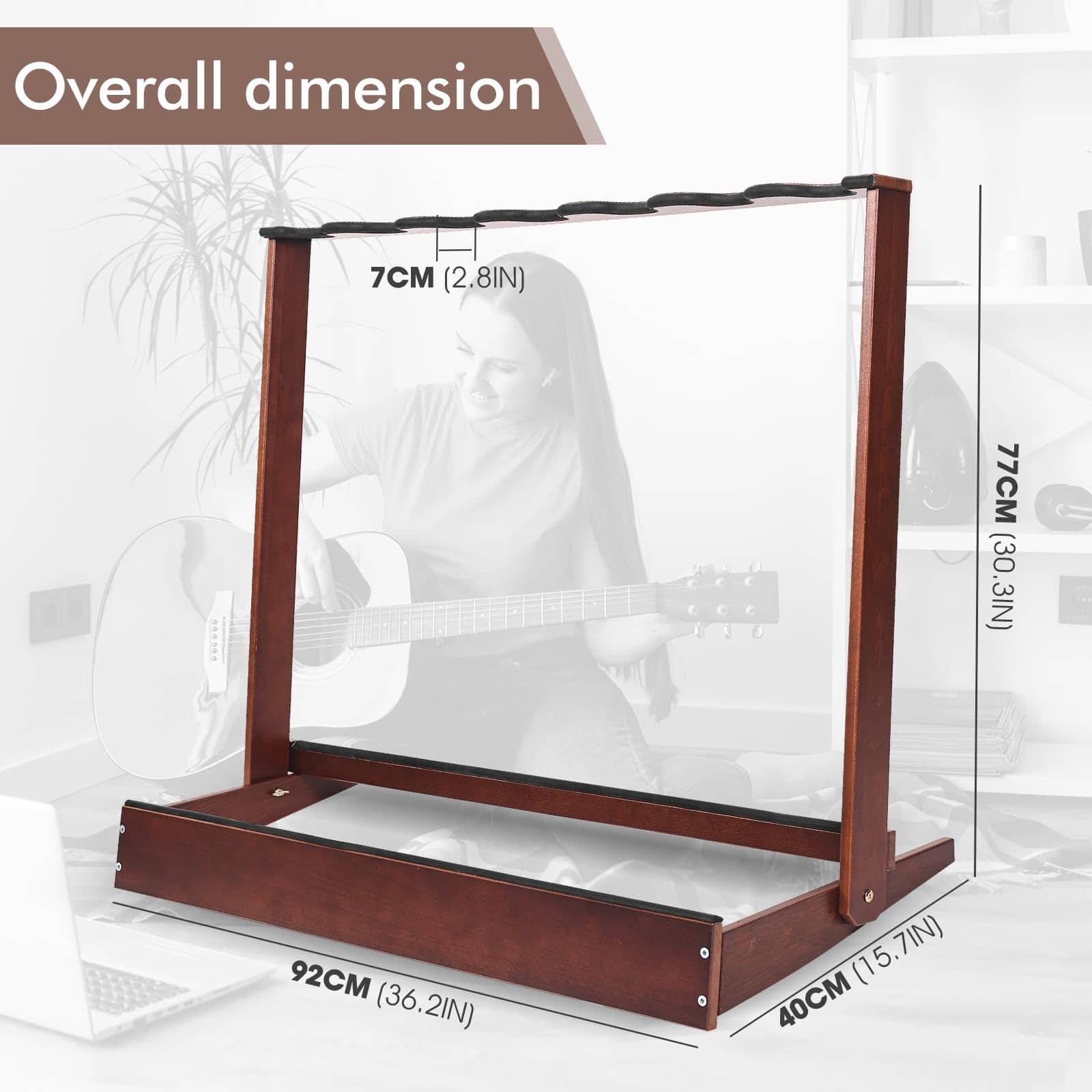 verovita Soporte de Guitarra para Múltiples Guitarras, - Imagen 4