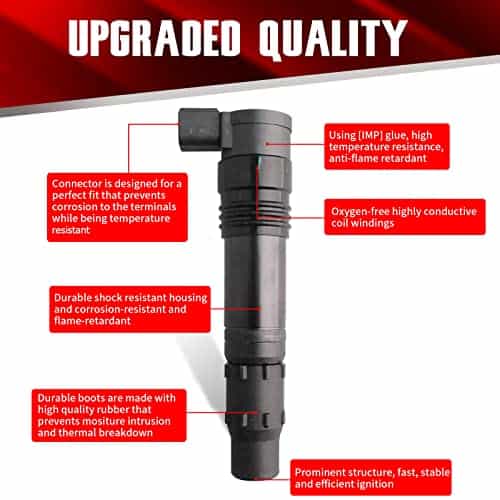 MACAX Set de 4 Bobinas de Encendido F6T547 Compatible con - Imagen 3