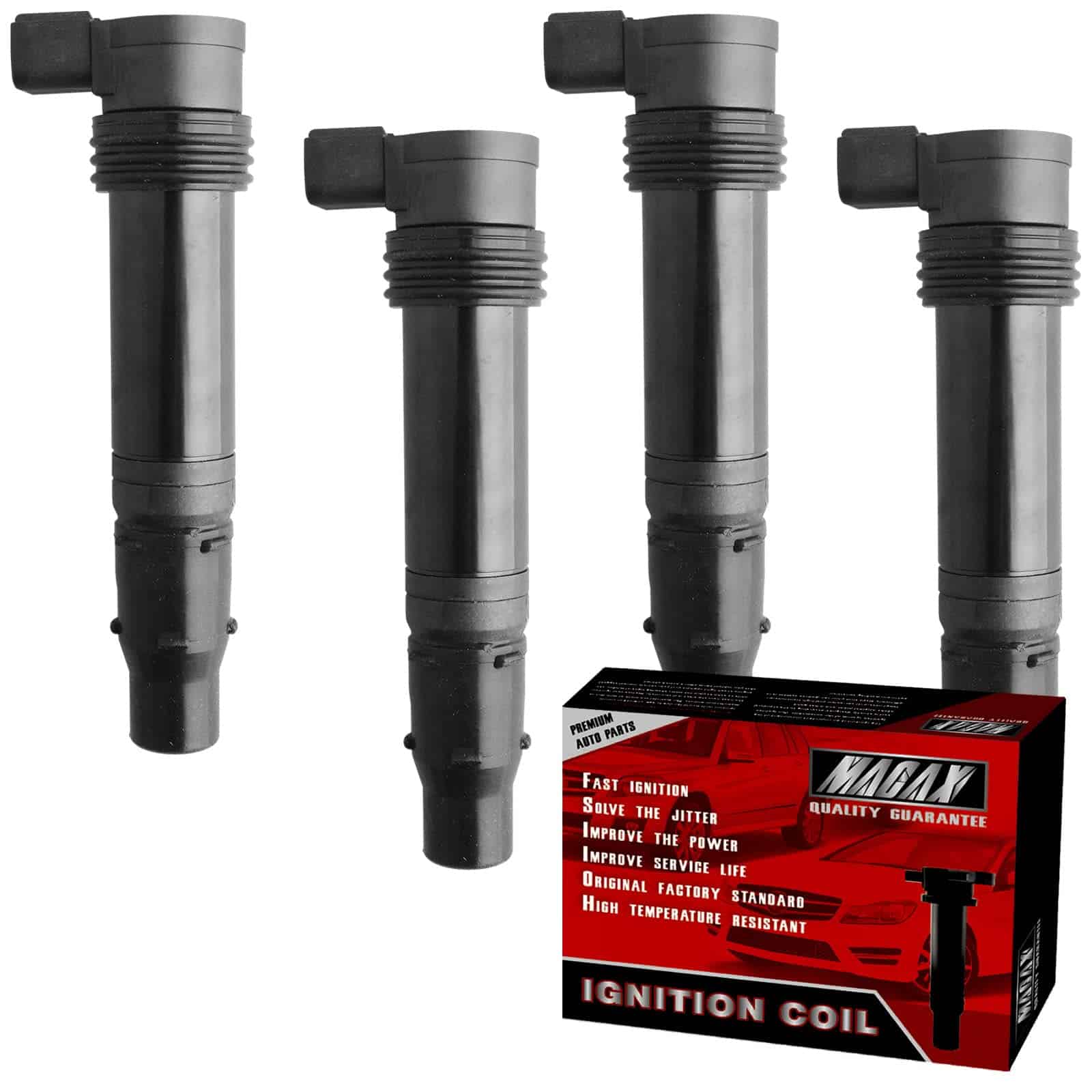 MACAX Set de 4 Bobinas de Encendido F6T570 Compatible con