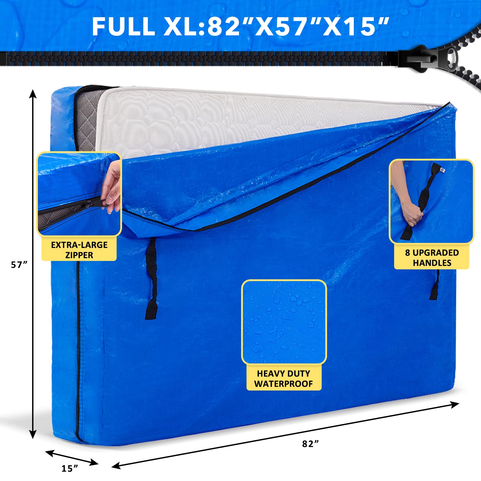 Bolsas de Colchón AlexHome para Mudanzas y Almacenamiento - - Imagen 3