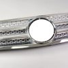 Parrilla delantera plateada R129 de 2 aletas para Clase SL