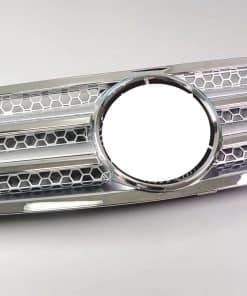 Parrilla delantera plateada R129 de 2 aletas para Clase SL