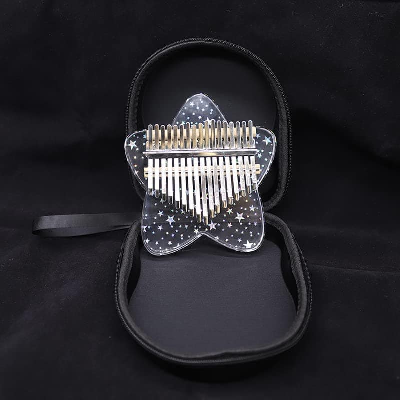 Kalimba de 17 Teclas Estilo Transparente Arcoíris Estrella - Imagen 7